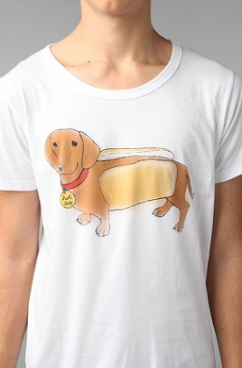 Real Hot Dog tee photo from Urban Outfitters website