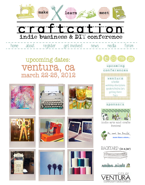 Craftcation Conference website by Hearts and Laserbeams