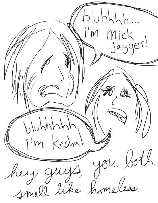Mick Jagger and Kesha