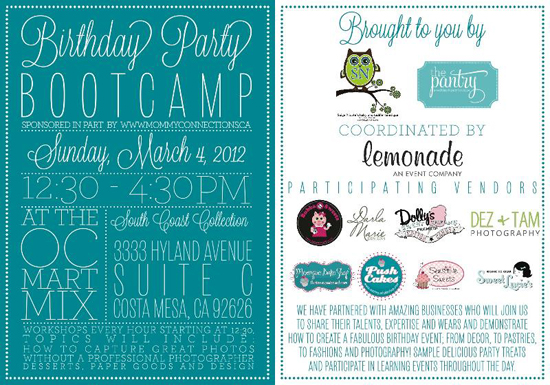Birthday Party Bootcamp in Costa Mesa