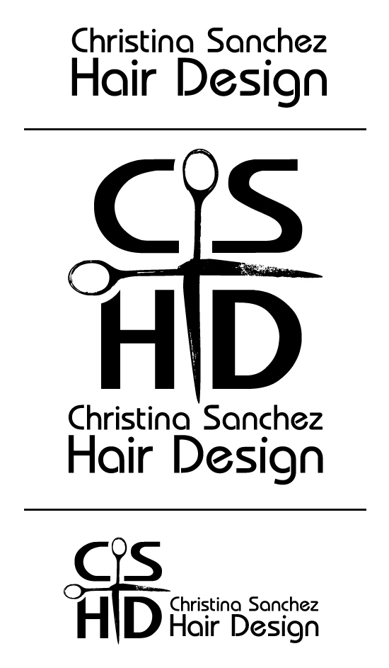 Christina Sanchez Hair Design logo by Hearts and Laserbeams