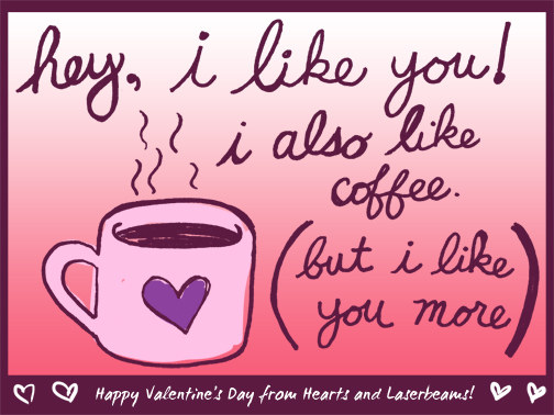 i also like coffee valentine