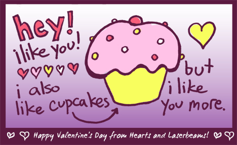 i also like cupcakes valentine