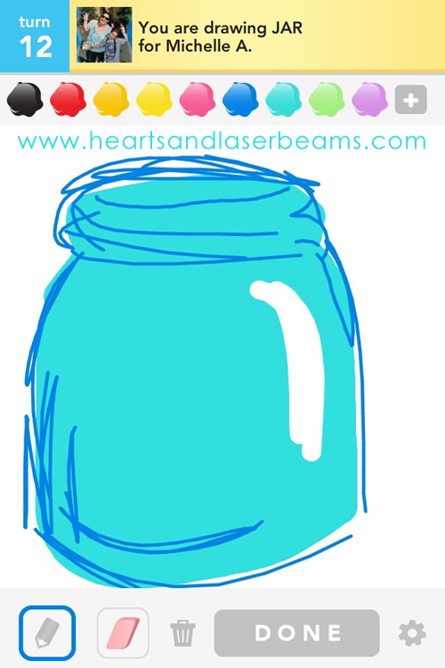 draw something canning jar by hearts and laserbeams