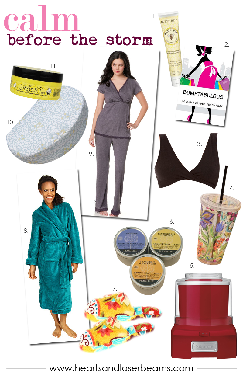 Calm Before the Storm Holiday Gift Guide for Pregnant Women from Hearts and Laserbeams