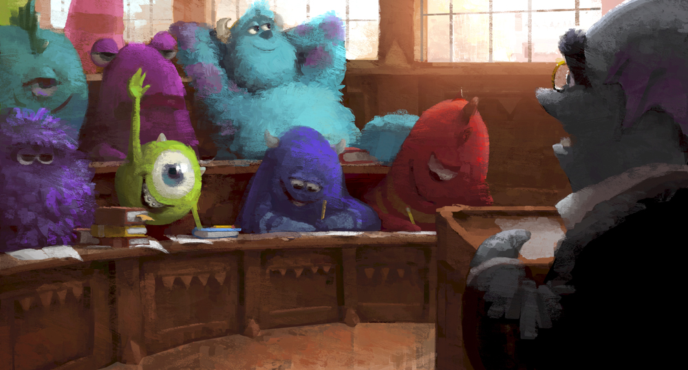 Monsters University Concept Art - Nerd Alert!!