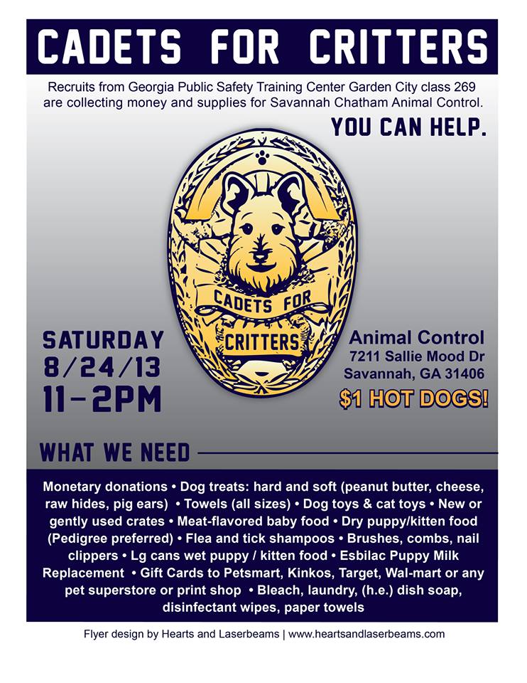 Cadets for Critters Fundraiser